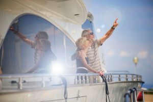 Wealthy Seniors on Yacht